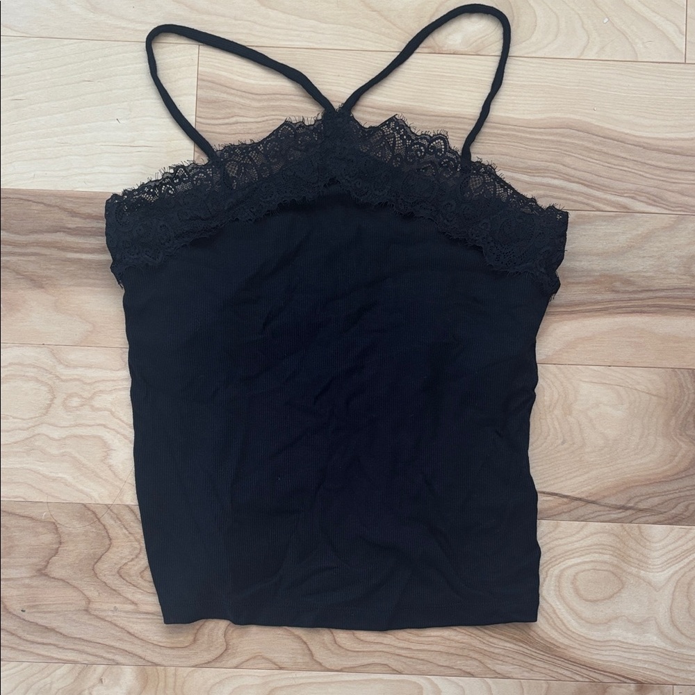GAP Black Lace-Accent Camisole